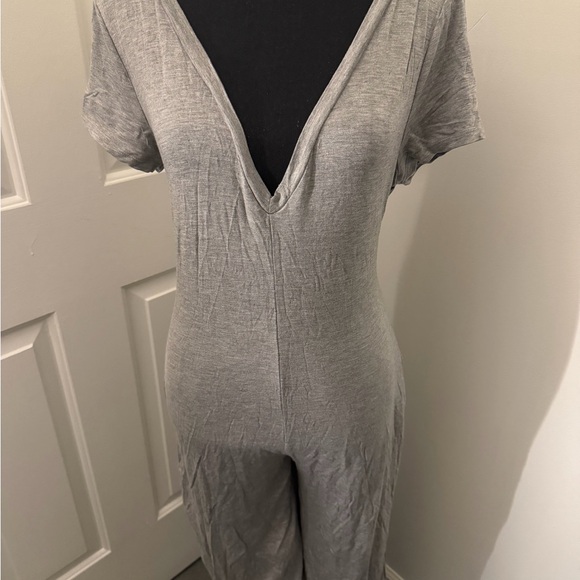 Fashion Nova Pants - Fashion Nova Heather Gray Jumpsuit